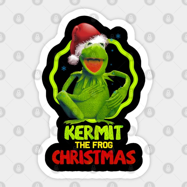 KERMIT THE FROG CHRISTMAS Sticker by RAINYDROP